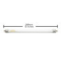Aqua-Terra Lighting Tube T5 2,4 % 8 W pour habitations à l'ombre/espèces arboréales dans les zones de Furguson 1-2. L'ampoule 8 