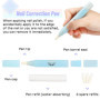Pinsheng 2 Pièces Stylo Correcteur de Vernis à Ongles, Nail Art Correcteur Stylo Rechargeable Stylos Correcteur de Manucure avec