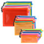 Belle Vous (Lot de 24) Pochette Plastique Zip - Pochette Zippée A4, A5 & A6 - Pochette Plastique Étanche Multi-Usages pour Voyag