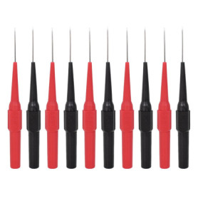 10PCS Sondes de Test pour Multimètre,Pointes de Touche de 0,7 mm, Pinces de Test Professionnelles avec étui de Protection Isolan