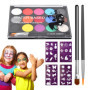 Vesaneae Kit de Peinture pour le Visage, Palette de Maquillage pour Enfants, Convient pour les Festivals de Musique, Les Fêtes, 