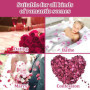 200g Pétales de Rose Véritables, Naturel Pétales de Roses pour Bain des Pieds Spa, Séchées Pétale Rouge de Fleur Confettis pour 