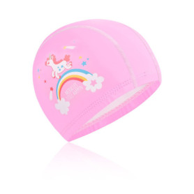 Enfants Bonnet de Natation Bonnet de Bain Élastique Imperméable Bonnet de Piscine Tissu Polyester Souple Bonnet de Bain Bonnets 