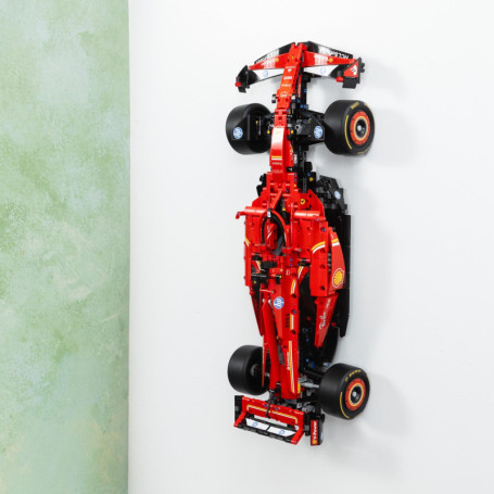 Brickify Support mural compatible avec Lego Technic Ferrari SF-24 42207 – Affichez en toute sécurité votre voiture – Ensemble Le