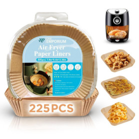 ONE Emporium Doublures pour Friteuse à Air – Feuilles de Cuisson Réutilisables et Antiadhésives, Tapis de Cuisson Compatibles av