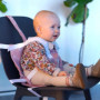 Chaise Enfant Portable, Siège Bébé Facile à Transporter, et Lavable, Harnais Chaise Haute Bébé 6 Mois à 3 Ans avec Sangle de Séc