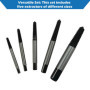 TJR® Lot de 5 extracteurs de vis en spirale Tailles #1 à #5 pour M3-M8 – Extracteur de boulons dénudés multi-cannelures facile