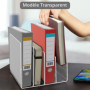 Winter Shore Rangement Acrylique pour Bureau - Organisateur Transparent à 4 Sections - Range Document pour Courrier, Papier, Env