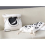 Grand Sac à Linge en Toile avec Cordon de Serrage pour Jouets Stockage Voyage Lave-linge