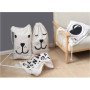 Grand Sac à Linge en Toile avec Cordon de Serrage pour Jouets Stockage Voyage Lave-linge