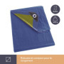 Perel Bâche, bâche imperméable, bache de Protection extérieur, hivernage, très résistante, 10 œillets, Angles renforcés, rectang