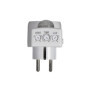 Perel Prise intermédiaire avec Interrupteur crépusculaire, programmable, Angle de détection 160°, 9 m, 230 V, 1.5 A, 300 W, Terr