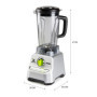 Blender XPOWER - DOMO - DO747BL - 1500 W - 2 L - Gris