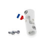 Genouillère d'entraînement F781E pour volet roulant – Joint de cardan ø12 mm M5 femelle – Rotule d’articulation en aluminium – A