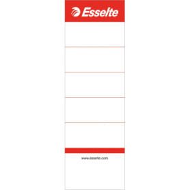 Esselte Étiquette pour dos de classeur à levier Blanc 75 mm Lot de 100 (Import Royaume Uni)
