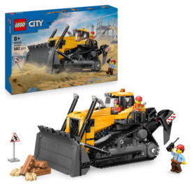 LEGO City 60466 Le Bulldozer Jaune - Jeu de construction pour garçon ou fille des 8 ans
