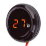 Terisass Moto numérique thermomètre jauge Guidon étanche Vision Nocturne jauge de température Affichage LED pour 12V Moto, Cours
