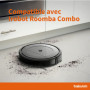 BAKUUM Pack de 4 brosses latérales, 1 rouleau x 1 serpillère x 3 filtres HEPA pour iRobot Roomba Combo. Pack de pièces de rechan