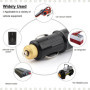 Prise Allume-Cigare 12V, Connecteur Allume-Cigare 12V avec fusible 15A Adaptateur de Prise Allume-Cigare pour enregistreur de Co