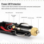 Prise Allume-Cigare 12V, Connecteur Allume-Cigare 12V avec fusible 15A Adaptateur de Prise Allume-Cigare pour enregistreur de Co