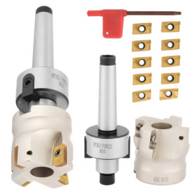 EVTSCAN - support de fraise en bout à 90 °, avec fraise à Face indexable de 3 ", Kit de 10 inserts en carbure, pour fraisage, pe