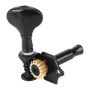 Voluxe Peg de réglage de Guitare Hawaii 4 Cordes, Cheville de réglage, Durable 4 Cordes Noir léger, Argent (Optioanl) pour ukulé