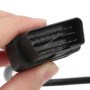 Câble ABS 16Pin OBD2, Adaptateur de Prise OBD2 16Pin Connecteur de Câble Mâle Raccord D'outil de Diagnostic pour ELM327 Extensio
