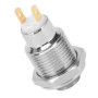 Estink Mini Interrupteur à Bouton Poussoir de 10 mm, Interrupteur à Bouton Poussoir momentané en Acier Inoxydable en métal, Corr