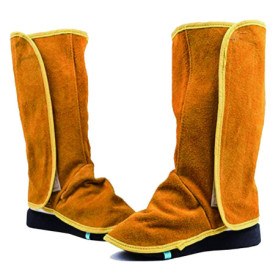 Telituny Couvre-chaussures ignifuges, 1 paire de couvre-chaussures de protection contre le soudage, chaussures de travail pour s