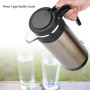 Thermos de Voyage de Bouilloire électrique de Voiture d'acier Inoxydable de 1200ML 12V/24V Bouteille d'eau de Chauffage pour Le 