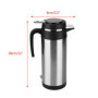 Thermos de Voyage de Bouilloire électrique de Voiture d'acier Inoxydable de 1200ML 12V/24V Bouteille d'eau de Chauffage pour Le 