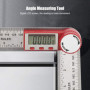 Numérique Angle Finder Double échelle 360 Degrés rapporteur d'angle numérique 200mm Règle Rapporteur d'Angle Numérique avec LCD 