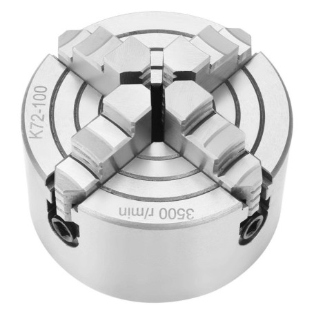 Pièces de tour de Mandrin tour Indépendant 4 Pouces SANOU K72-100 4 Mâchoires tour en Métal Réversible Indépendant Mandrin Acces