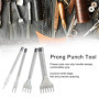 Ensemble d'outils de poinçon à griffes en cuir ciseau à laçage bricolage laçage couture poinçon fournitures pour bandes de montr
