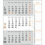 Agenda mural 2024 2024 orange pratique avec curseur de date, calendrier de bureau avec colonne de notes et aperçu de l'année, ca