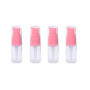 12 PCS 10ML 0.35OZ Vide Fillable Transparent Lotion Bouteille Rose Tête De Pompe Liquide Fondation Isolation Bocal Cosmétique Fa