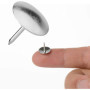 500 Pcs cersaty® Puntine da Disegno 10mm Argento Thumb Tacks per Ufficio o fai da Te, Con Scatola