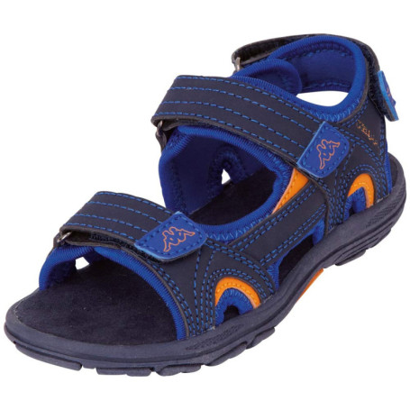 Kappa Early II K Sandales à lanières, Bleu Navy Orange 6744, 25 EU