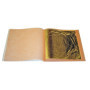 SIM GOLD LEAF Lot de 50 Feuilles d'or 45 mm X 45 mm 24 carats sur Base