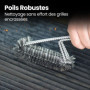 Brosse Barbecue 3-en-1 | Brosse Grille Barbecue avec Grattoir et Éponge Résistante à la Chaleur | Brosse Nettoyage Barbecue pour