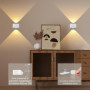 Feallive Applique Murale Interieur avec Détecteur de Mouvement, avec Batterie Rechargeable Contrôle Tactile 3 Niveaux de Luminos