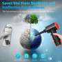 ADDCOLOR Souffleur Air Comprimé, Air Comprimé Duster 3 Vitesses, MAX. 100 000 tr/min, 6000 mAh Batterie Plumeau Air, Dépoussiéra