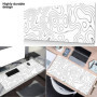 MHYMX Tapis de Souris XXL 800 x 300 x 3 mm, Grand Tapis de Souris de Jeu avec Base en Caoutchouc antidérapant Tapis de Souris FP