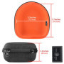 Geekria éétui Rigide pour Casque Marshall Major, Major II, Major III, Monitor Bluetooth Wireless Over-Ear Headphone, Coque de Pr