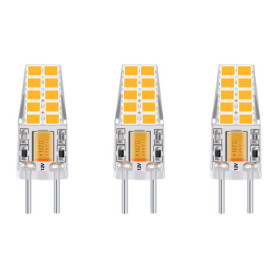 Bonlux 3-PCS 3W 12V G6.35 LED Ampoule Culot T3 / T4 / T5 G6.35 / GY6.35 Base Blanc chaud 3000K Remplacement de 30W Ampoule Halog