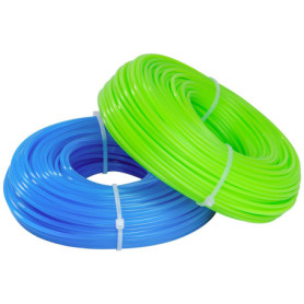 2 RouleauxFil de Coupe pour Debroussailleuse, 100 m/2,4 mm Fil en Nylon pour Coupe-Bordure, Fil de Nylon pour Débroussailleuse, 