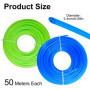 2 RouleauxFil de Coupe pour Debroussailleuse, 100 m/2,4 mm Fil en Nylon pour Coupe-Bordure, Fil de Nylon pour Débroussailleuse, 