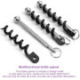 0XBIT 4 Pièces Mini Tire-Bouchon, Ouvre-Bouteille de Vin Portable, Mini Porte-Clés Tire-Bouchon, Petit et Facile à Transporter, 