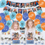 Deco Anniversaire Loup Anniversaire Décorations Loup Ballons Anniversaire Loup Décorations Gâteaux Wolf Bannière Anniversaire Wo