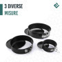 ProjectFont Moule à gâteau avec fermeture éclair pour gâteaux - 3 tailles (23 cm - 18 cm - 11 cm) - Moule à gâteaux antiadhésif 
